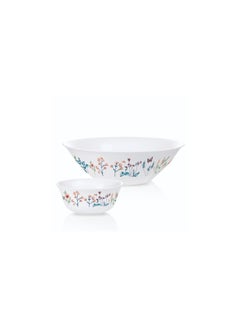 اشتري Khashaf set of 7 pieces of Arcopal decal bowls, consisting of a large bowl, size 23 cm, and 6 small bowls, size 12 cm. Assyria 883314862836 في مصر