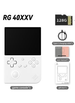 Buy RG40XXV Handheld Game Console,4.0-inch IPS 640*480,64G/128G TF Card with 10,000+ Games,3200mAh 6+Hours Battery, Support Wireless Network (white 128G) in UAE