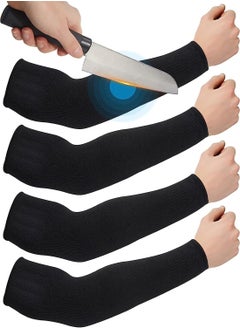 اشتري 2 Pairs Cut Resistant Sleeves Thin Arm Protectors Arm Guard for Thin Skin and Bruising Arm Sleeves Protection Safety Protective Sleeves for Men Women في الامارات