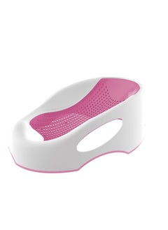 Buy Clean Cradle Non-Slip Secure Infant Baby Bather With Inclined Headrest Pink in Saudi Arabia