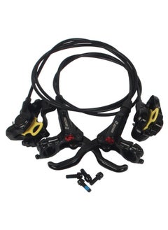 Buy 2-Piece Cycling Hydraulic Disc Brake Front Rear Calipers Set in UAE