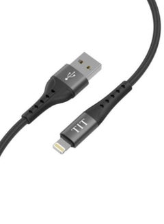 Buy iPhone Charging Cable Fast Charger USB to lightning for iPhone, iPad, AirPods, 1 .2Meter Black in Saudi Arabia
