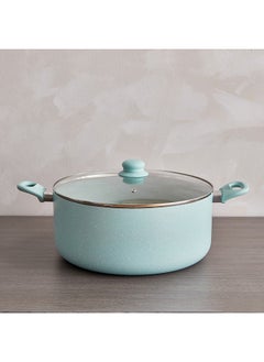 Buy Marble Coating Casserole with Lid 32x32 cm in UAE