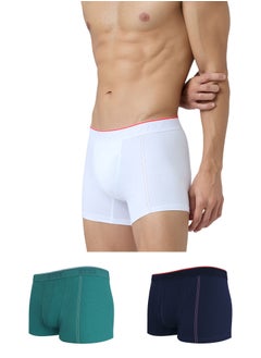 اشتري Crux IntelliFresh Cotton Solid Men Trunk Pack of 3 في الامارات