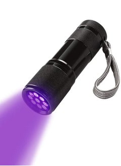 Buy UV Torchlight, 9 LED light 395nm Ultraviolet Flashlight, Blacklight Detector for Pet Urine, Stain, Bed Bugs in Saudi Arabia