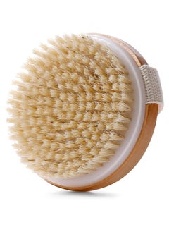 اشتري Dry Brushing Body Brush for Lymphatic Drainage Cellulite, Bath Body Wash Brush for Cleansing and Exfoliating Showering Natural Wood في الامارات