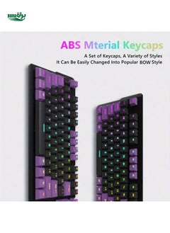 Buy 104 Key Keyboard Keycaps, ABS OEM Universal Backlight Key Caps Replacement Mechanical Keyboard Accessory Compatible With Cherry MX/Gateron Switches, Keyboard-OEM Profile Suitable For Most Mechanical Keyboards, Including 61/87/104 Keys Keyboard--It's A Keycap, Not A Keyboard in Saudi Arabia