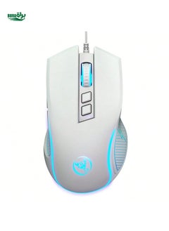 اشتري HXSJ HXSJ Mouse USB Mouse مع الإضاءة الخلفية الملونة ، 3600DPI الماوس البصري للمكتب الضوئي القابل للتعديل للمنزل والعمل في الامارات