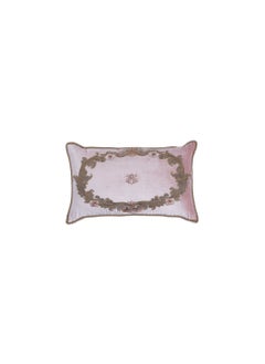 اشتري Calista Hand Embroidered Filled Cushion 30x50cm - Blush في الامارات