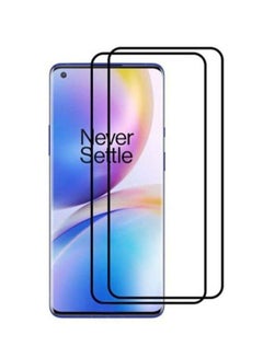 Buy 2-Piece Tempered Glass Screen Protector For OnePlus 8 in UAE