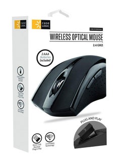 Buy 2.4Ghz Wireless Mouse Portable Mobile Optical Mouse With Usb Receiver Adjustable Dpi Levels 6 Buttons For Notebook Pc Laptop Computer Macbook (Black) in UAE