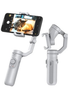 Buy 3-Axis Gimbal Stabilizer for Smartphone Foldable Handheld Phone Video Record Vlog Anti-Shake Stabilizer for iPhone Android in Saudi Arabia