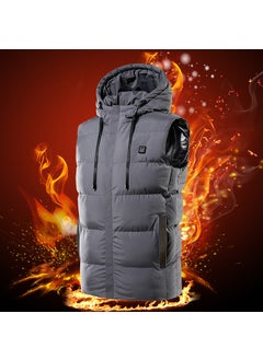 Buy Winter Smart USB Heated Vest Seven-Zone Heating Gray in zone 7 in UAE