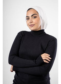 Buy Long Ribbed Pullover | Free Size | Black in Egypt