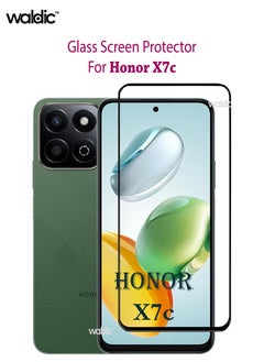 اشتري حامي شاشة هونر X7c | زجاج مقسى متوافق مع هاتف Honor X7c | واقي شاشة عالي الجودة من الزجاج المقوى عالي الجودة ومضاد للخدش من الحافة إلى الحافة مع مجموعة أدوات سهلة التركيب - أسود في السعودية