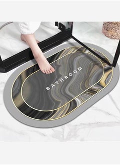 Buy Bath Mat Anti-Slip Bathroom Floor Mats Quick Dry Bath Rug Super Absorbent Bathtub Mat with Non-Slip Thickened Soft And Easy Clean in Saudi Arabia