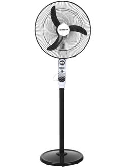 اشتري Fresh Bright Rechargeable Stand Fan, 18 Inch, Black and White في مصر