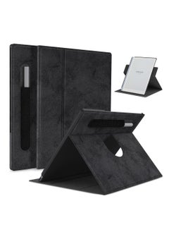 Buy 360° Folding Case Cover with Pen Slot for Remarkable 2 10.3inch- Black in UAE