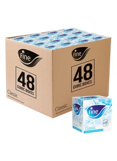 اشتري 2 Ply Facial Tissues 100 Sheets Pack of 48 White في الامارات