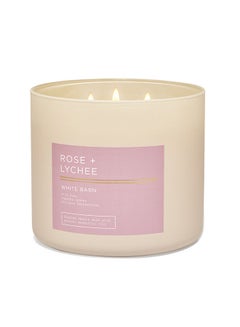Buy Rose And Lychee 3-Wick Candle in UAE
