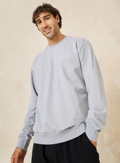 Buy Relaxed Fit Cotton Terry Sweatshirt in Saudi Arabia