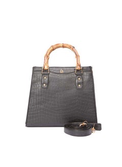 اشتري Elegant Logo Embellished Faux Leather Bag في مصر