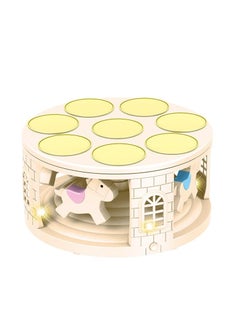 Buy Carousel Delights: Rotating Cake and Pastry Display Stand with Light and Music, Macaron-Colored Elegance - Perfect for Birthdays, Baby Shower, Weddings, and Parties in UAE