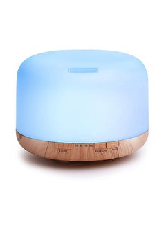 Buy Essential Oil Diffuser, 500 Ml Aromatherapy Diffuser, Ultrasonic Humidifier, With Timer And Automatic Shut-Off Safety Switch Without Water, 7 Led Light Colors in UAE