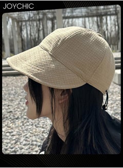 اشتري Women Spring Summer Autumn Winter Versatile Bucket Hat Daily Outdoor Sun Protection Peaked Cap Adjustable Foldable Waffle Hat for Ladies Girls Khaki في السعودية