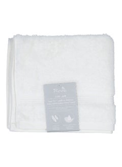 Buy Pima Luxurious Cotton Highly Absorbent Hand Towel White 50 x 90 cm in Saudi Arabia