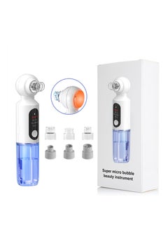 Buy Vacuum Blackhead Remover, Newest Hydro Facial Pore with Hot Compress Water Circulation, 6 Suction Heads & 3 Gears Adjustable, Pore Deep Cleansing Machine, Beauty Device for Men and Women in UAE