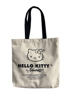 اشتري Cartoon Hello Kitty One Shoulder Canvas Bag Large Shopping Bag Travel Bag في السعودية