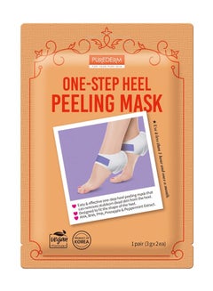 Buy Purederm One Step Heel Peeling Socks 1 Pair Yellow in Saudi Arabia