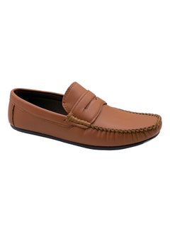 Buy Leather Stitch Detail Slip On Shoes for Men in Egypt