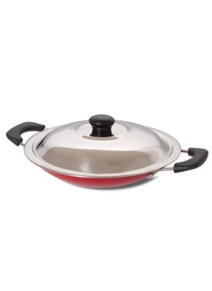 Buy HOMEWAY 20CM Non-Stick Appam Kadai with Stainless Steel Lid - Best Kadai for Making Appams, Dosas & More in UAE