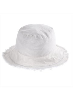 Buy Bucket Hats, Wide Brim Cotton Sun Hats for Women Summer Outdoor Travel Beach Sun Hat UPF 50+ Lightweight Packable (Off White) in UAE