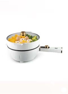 اشتري RAF Multi-Function Electric Pot With Long Handle & Adjustable Temperature Knob 1300W 5L+4L Capacity في الامارات