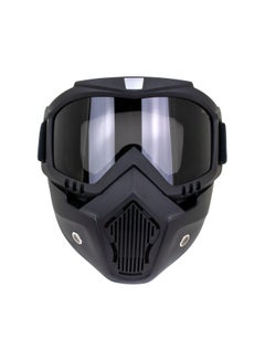 Buy Motorcycle Helmet Protective Face Mask Shield  Riding Goggles in Saudi Arabia