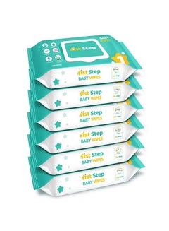 Buy Baby Wet Wipes With Lid Enriched And Aloe Vera And Jojoba Oil (72 Wipes;Pack X 6Packs = 432 Wipes) in UAE