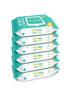 اشتري Baby Wet Wipes With Lid Enriched And Aloe Vera And Jojoba Oil (72 Wipes;Pack X 6Packs = 432 Wipes) في السعودية