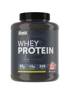 Buy Basix - Muscle Whey Protein - Strawberry Swirl - 5Lb. 2.25 Kg in UAE