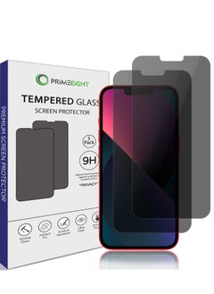 Buy PRIMEEIGHT iPhone 13 Mini Privacy Screen Protector 5.4 Inch Display - Ultra Thin 9H Hardness Tempered Glass iPhone 13 Mini Pack of 2 - Easy to Install HD Privacy Screen. in Saudi Arabia