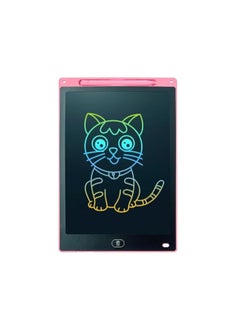 Buy Lcd Children's Liquid Crystal Writing Board Colorful Graffiti Erasable Reusable With Locking Function Educational Toys Gifts Suitable For Girls Boys Toddlers 12 Inches  (Pink) in Saudi Arabia