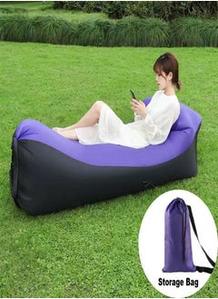 Buy Modern Air Inflatable Outdoor Portable Camping Sofa Cushion Bed in UAE