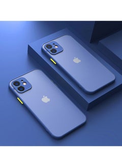 Buy iPhone 12 Case Protective Back Cover Case for iPhone 12 6.1" Blue in Saudi Arabia
