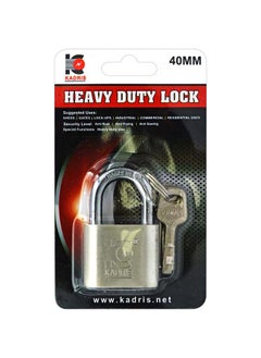 اشتري Heavy-Duty Security Padlock Long HA-1814, Weather-Resistant in Heavy Duty steel Lock 40 MM - Padlock  shackle with Keys for Sheds, Storage Unit, School, Gym Locker, Fence, Toolbox, Hasp Storage في الامارات