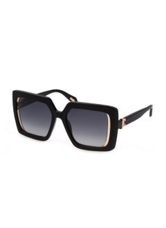 اشتري Women's Square Shape  Acetate Sunglasses SJC027 530700 - Lens Size: 53 Mm - Shiny Black في السعودية