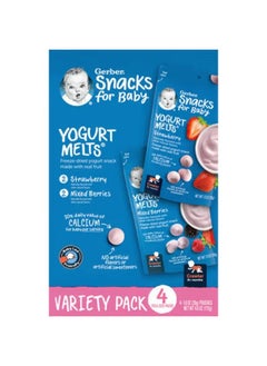 Buy Snacks for Baby, Yogurt Melts, 8+ Months, Variety Pack, 4 Pack, 1 oz (28 g) Each in UAE