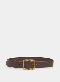 اشتري Textured Belt with Metal Buckle في السعودية