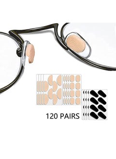 Buy 120 Pairs of Glasses Nose Pads,Soft Foam Self-Adhesive Glasses Nose Pads,3 Styles of Sponge Non-Slip in Saudi Arabia